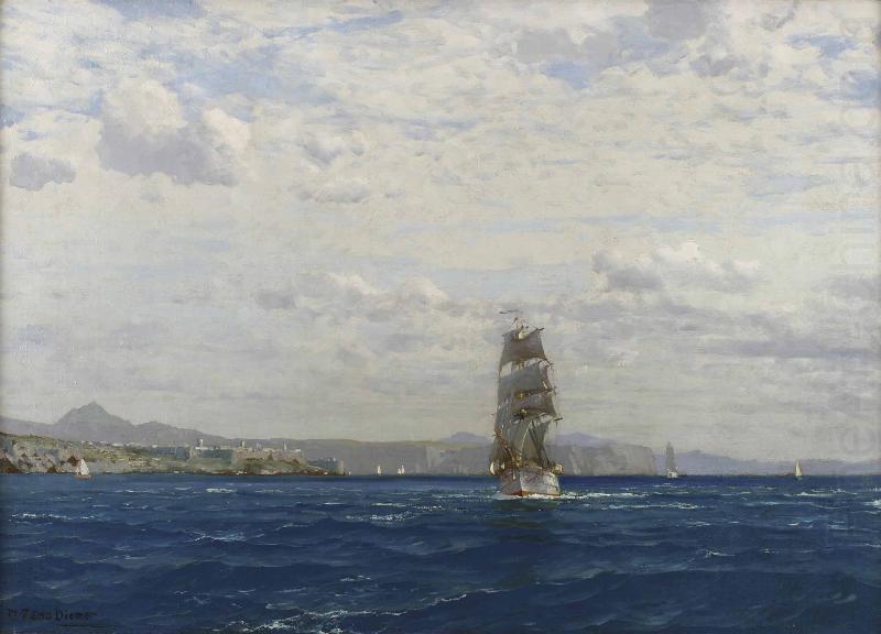 Michael Zeno Diemer Sailing off the Kilitbahir Fortress in the Dardenelles china oil painting image